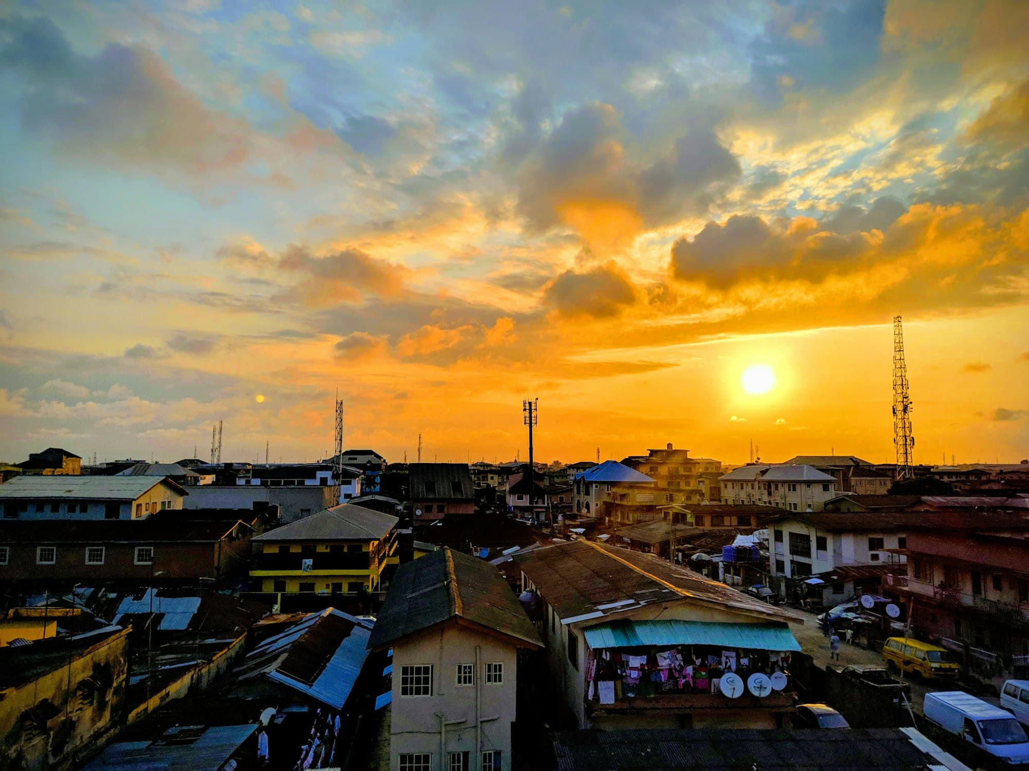Sunset over Lagos